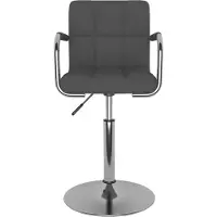vidaXL "im Sonderangebot"1 Pcs Barhocker - CLORIS - Barstuhl - Optimal Komfort, Dunkelgrau Stoff - 48 x 47 x (71-85,5) cm - DEMöbel5160670