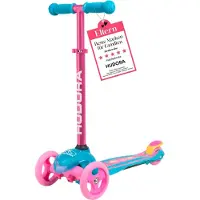 Hudora Scooter Flitzkids 2.0 - pink - Höhenverstellbarer & transportierbarer Mini-Dreirad-Roller für bis zu 50kg