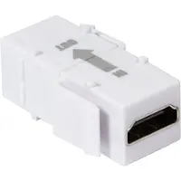 Logilink Keystone Modular Verbinder HDMI mit Repeater weiß