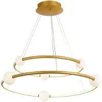 ITALUX PND-20112035-2A-GD Lozanna Pendelleuchte LED D870mm 86W/4600lm 3000K Antikbronze, Weiß