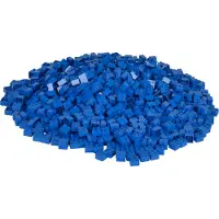 Androni Simba Blox, 1000 blaue Bausteine für Kinder ab 3 Jahren, 4er Steine, im Karton, vollkompatibel mit vielen Anderen Herstellern