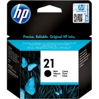 HP 21 Schwarz Original Druckerpatrone, Standard, Schwarz, Tinte auf Pigmentbasis, 5 ml, 1 Stück(e), 190 Seiten