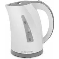 Esperanza EKK022, 1,7 l, 2200 W, Grau, Weiß, Kunststoff, Edelstahl, Wasserstandsanzeige