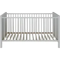Ebuy24 Ory Kinderbett 70x140 cm, weiss.