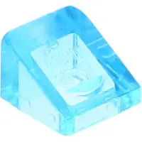 LEGO : 100x Schrägstein/Slope in transparentem Hellblau