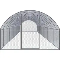 vidaXL Outdoor-Hühnerstall 3x20x2 m Verzinkter Stahl