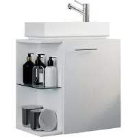 VCM 2-tlg Set | Waschplatz für Gäste WC | Gästebad | Waschtisch Toilette | Badezimmer Set – Hausa