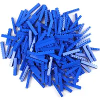 LEGO 100 Stück Steine 1x8, Blau