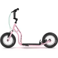 Yedoo Tidit Kinder Roller Scooter Tretroller - für Kinder ab 5 Jahre, mit Luftreifen 12/12, Reflexelementen und verstellbarem Lenker Rosa