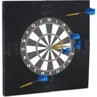Relaxdays Dartscheibe Schutzring "R6", Wandschutz für 45 cm Dartboard, EVA, Dart Auffangring HBT: 71x71x3 cm, schwarz