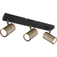 Globo Lighting Strahler Metall schwarz matt, 3x GU10