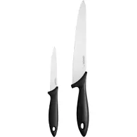 Fiskars - Essential Kochset - 2-teilig - Kochmesser & Gemüsemesser