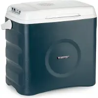 Klarstein BeerBelly 29 Elektrische Kühlbox - 29 L, 3 Anschlüsse: 230V, 12V Anschluss für Zigarettenanzünder & USB-Anschluss, Tragbar, Kühl- und Warmhaltefunktion, Auto, LKW, Camping, Steckdose, blau