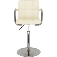 vidaXL "2026 Aktion"1 Pcs Barhocker - CLORIS - Barstuhl - Optimal Komfort, Creme Stoff - 48 x 47 x (71-85,5) cm - NeuMöbel3672392