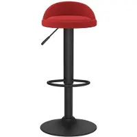 vidaXL "im Sonderangebot"1 Pcs Barhocker - CLORIS - Barstuhl - Optimal Komfort, Weinrot Samt - 36 x 38 x (72-94) cm - DEMöbel4461289