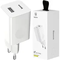 Baseus Quick Charger, Drinnen, Draußen, USB, 8 V, Weiß