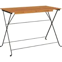 Syfax Bistrotisch Klappbar 100x54x71 cm Massivholz Akazie und Stahl