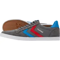 Hummel Slimmer Stadil Low Indoor Sneaker Schuhe grau/rot/blau 063512-0528, Schuhgröße:41 EU