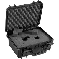 PLASTICA PANARO MAX 300S wasserdichter und staubdichter Koffer in schwarz, inkl. Schaumstoffeinlagen mit Würfelstanzung zur individuellen Anpassung IP 67