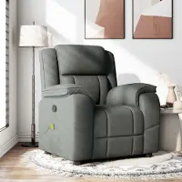 Prolenta Maison Exclusive - Massagesessel Dunkelgrau Stoff