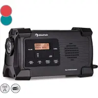 Auna Radio, Aufladbares DAB-Radio, DAB Plus Radio mit Bluetooth, Radio mit Batterie, DAB/DAB+/FM, Küchenradio mit LCD Display, Wecker, Retro-Radio Klein, Radio mit Netzstecker, USB & Streaming, 1W