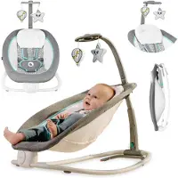 Lionelo Pascal babywippe babyschauke babynest baby wippe kinder schaukel bouncer Grau