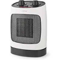 Nedis HTFA19WT, Elektrischer Raumheizlüfter, Keramik, 1,5 m, Drinnen, Flur, Weiß