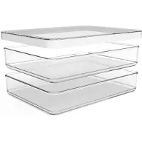 Rotho 2er Set Premium Dose Foodcenter 0,85 l LOFT, Farbe:Transparent / Weiß