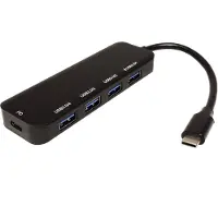 Value USB 3.2 Gen 1 Hub, 4fach, Typ C Anschlusskabel, mit 1 PD-Port
