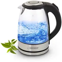 Esperanza EKK012, 1,7 l, 2200 W, Schwarz, Grau, Transparent, Kunststoff, Glas
