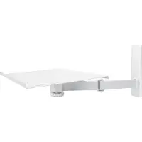 My Wall H20W Wandhalter für 10-21 Zoll TV Bildschirme, Laptops und Lautsprecherboxen Weiß
