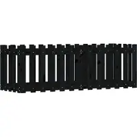 vidaXL Hochbeet Latten-Design Schwarz 150x50x50 cm Massivholz Kiefer