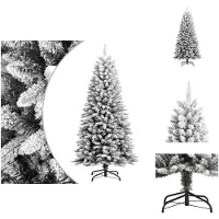 vidaXL Künstlicher Weihnachtsbaum Beschneit 120 cm PVC&PE - Weihnachtsbäume
