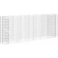 Syfax Gabionen-Hochbeet Verzinktes Eisen 260x50x100 cm