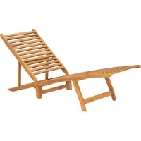 Syfax dkd-home-decor Sonnenliege aus Massivholz Teak, 55 x 161 x 69 cm (B x T x H), 3fach verstellbar, klappbar