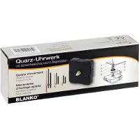 Orbit Electronic Geräuschloses Quarz-Uhrwerk 55x55x15mm schwarz für Wanduhren mit AA-Batterie