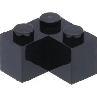 LEGO : 25 Stück Eckstein 2x2, Schwarz