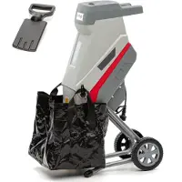Ikra Elektro Gartenhäcksler Messerhäcksler IMH 2500| 2500 W | Äste bis 45 mm | Wendemesser | Fahrgestell mit Rädern | inkl. 45 L Fangsack & Stopfer