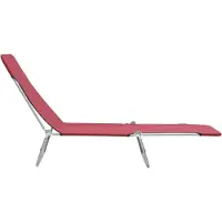 vidaXL "Klappliege/Sonnenliege HOMMIE - Gartenliege - Gartenmöbel -n 2 Stk. Stahl und Stoff Rot - 56x182x24,5 cm NeuMöbel 3099383