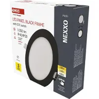 Emos LED Panel 12,5 W, runde 1050 lm Einbauleuchte, Deckenleuchte, extra flach, 3 einstellbare Lichtfarben, inkl. LED-Treiber, ZD1333