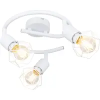 Globo Lighting Strahler Metall weiß, 3x E14