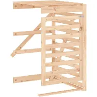 vidaXL Erweiterung für Mülltonnenbox Massivholz Kiefer