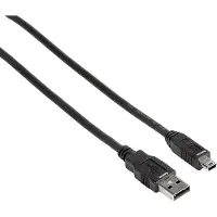 Hama USB 2.0 Connection Cable, 1.8m, 1,8 m, USB A, Mini-USB B, Männlich/Männlich, 0,48 Gbit/s, Schwarz