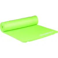 Relaxdays Yogamatte, 1 cm dick, für Pilates, Fitness, gelenkschonend, mit Tragegurt, Gymnastikmatte 60 x 180 cm, grün