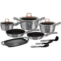 Berlinger Haus Titantöpfe 12 Elemente Metallic Moonlight BH6021