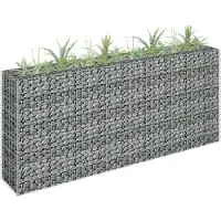 vidaXL "2026 Promotion" Gabionen-Hochbeet - Pflanzkasten - Verzinkter Stahl 180×30×90 cm - Beete CC1025