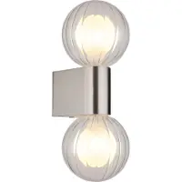 Globo Lighting Wandleuchte Aluminium Druckguss matt, 2x G9 LED