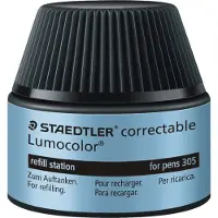 Staedtler - Filz -Tip -Füllung Lumocolor 305 Black | Topf A 20 Milliliter | 4 Stück