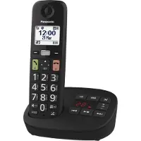 Panasonic KX-TGU130EXB, Analoges/DECT-Telefon, Kabelloses Mobilteil, Schwarz