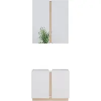 Vicco Badmöbel-Set Gloria Weiß 2 Teile, Model 40887
